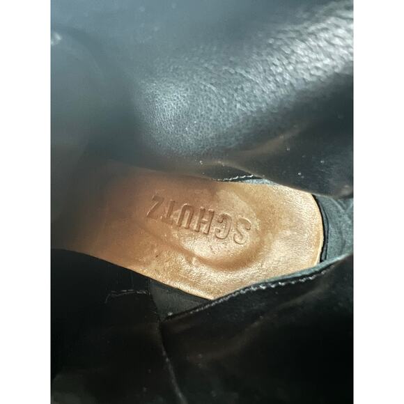 Schutz Emanuela Lace Up Platform Chunky Heel Ankle Combat Boots Size 7.5B - Picture 8 of 11
